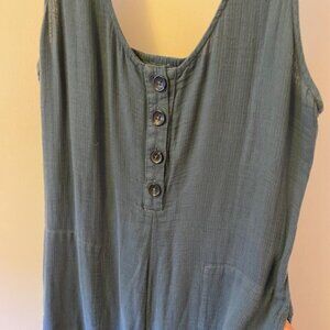 Prana - Blue Jumpsuit with Pockets - W Medium